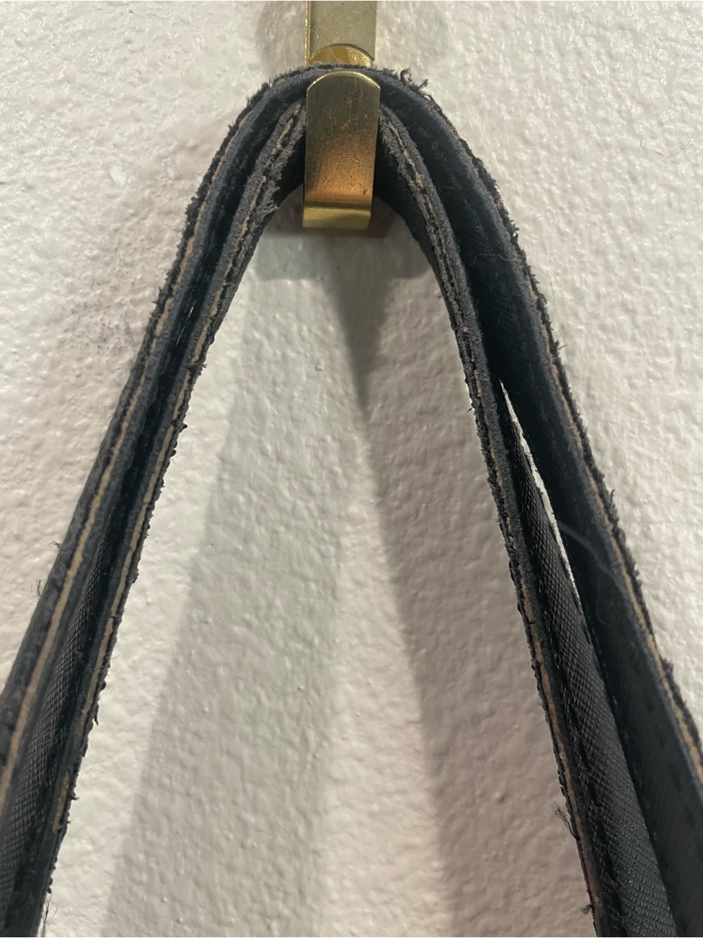Michael Kors Black Leather Tote with Gold Logo Charm - Picture 11 of 11